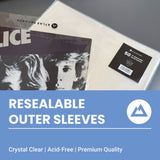 Crystal Clear Resealable Record Sleeves
