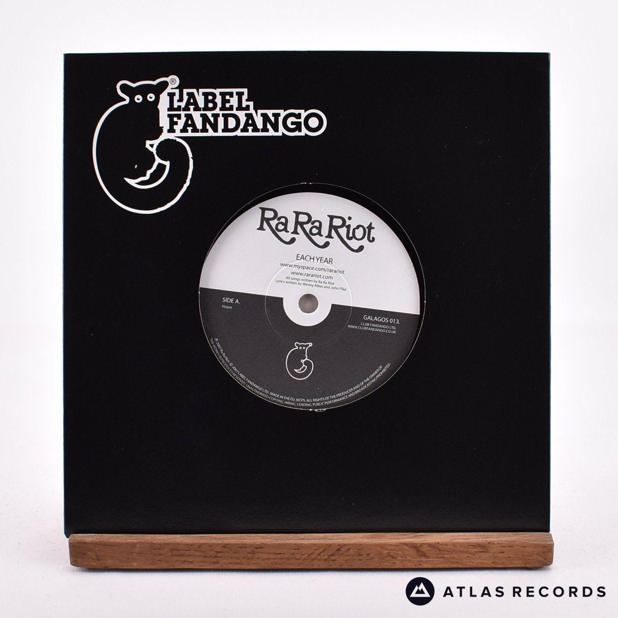Ra Ra Riot Each Year 7" Vinyl Record - Front Cover & Record