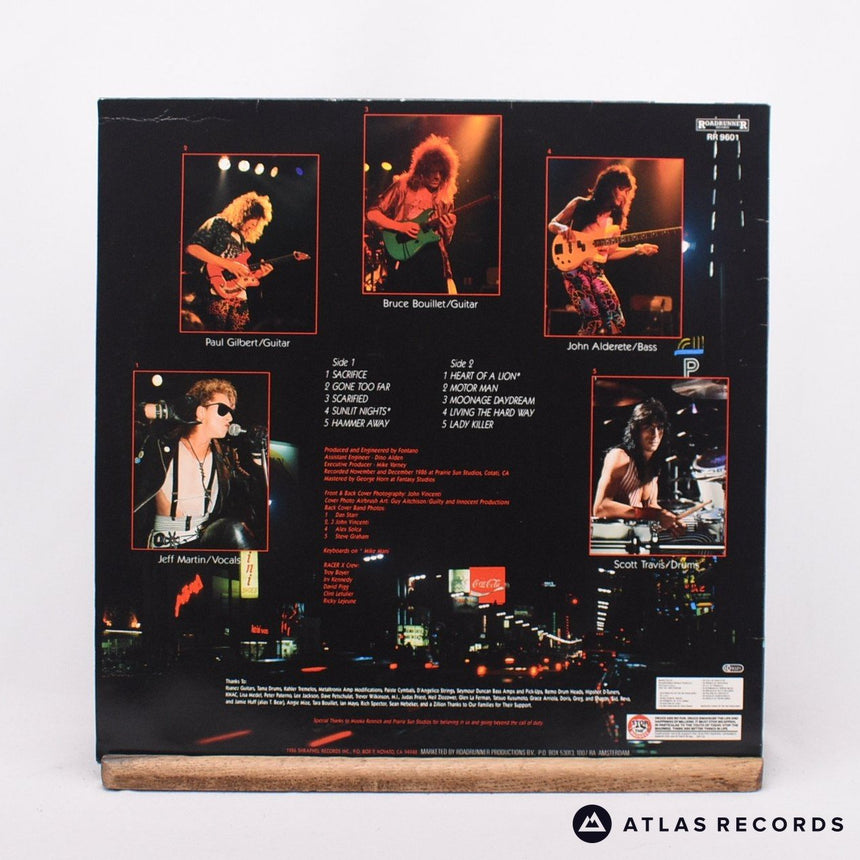 Racer X - Second Heat - A B LP Vinyl Record - EX/EX