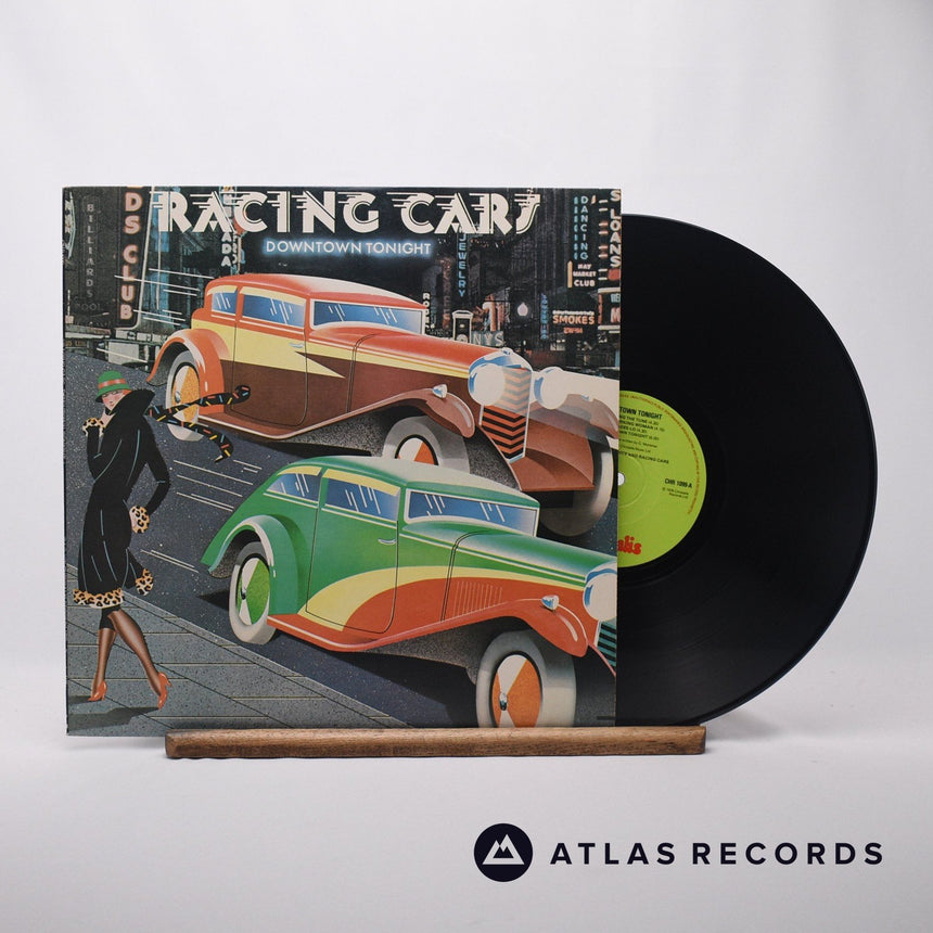 Racing Cars Downtown Tonight LP Vinyl Record - Front Cover & Record