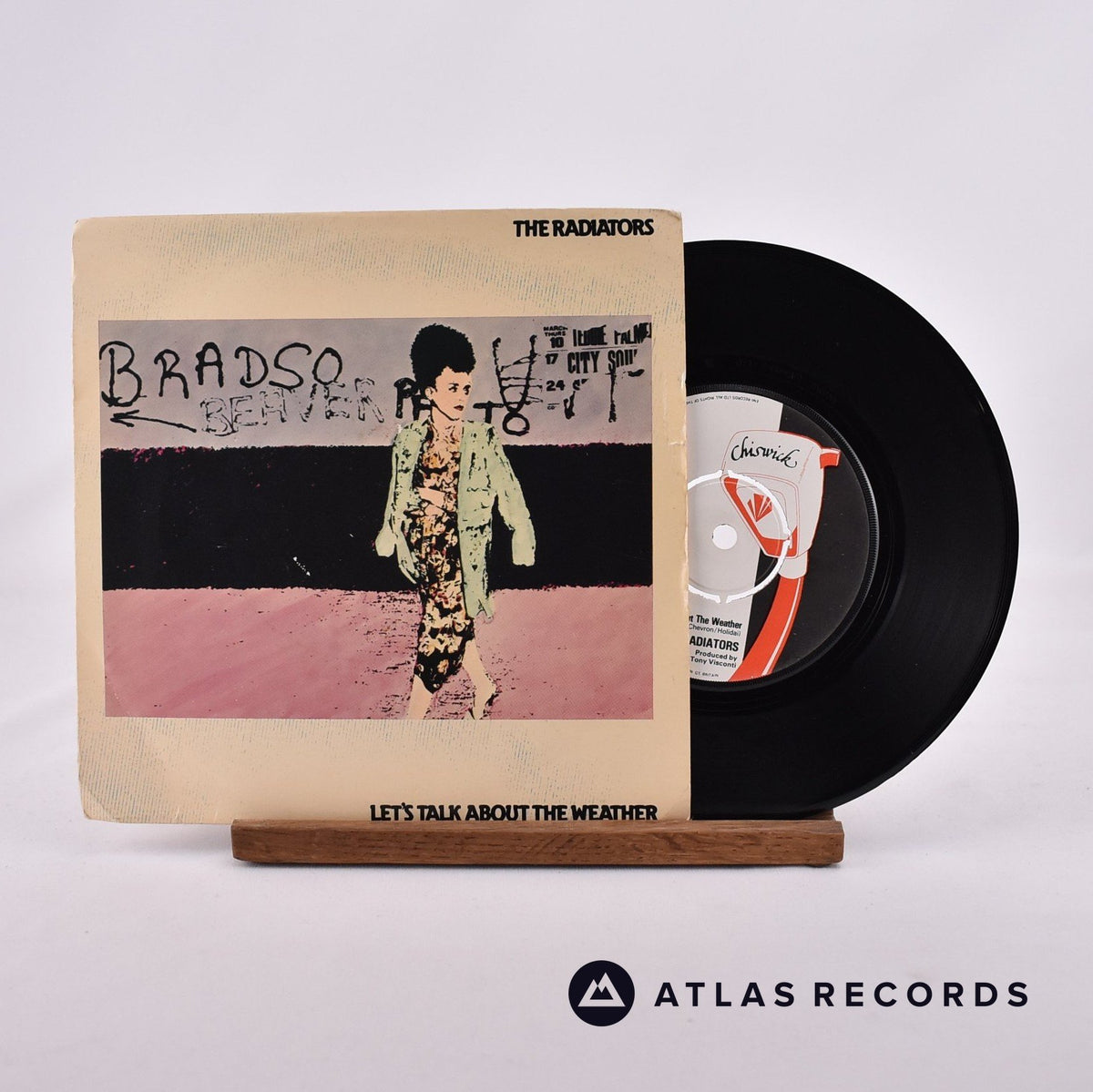 Radiators From Space Let's Talk About The Weather 7" Vinyl Record - Front Cover & Record