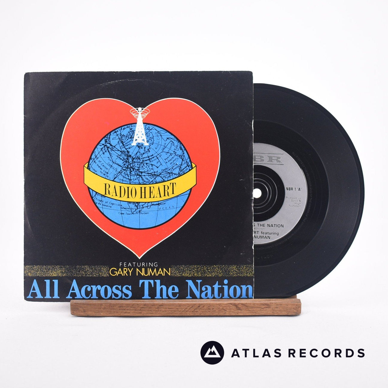 Radio Heart All Across The Nation 7" Vinyl Record - Front Cover & Record