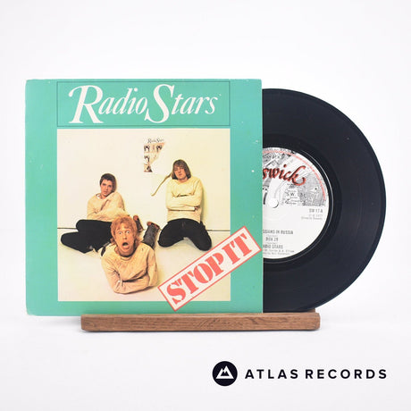 Radio Stars Stop It 7" Vinyl Record - Front Cover & Record