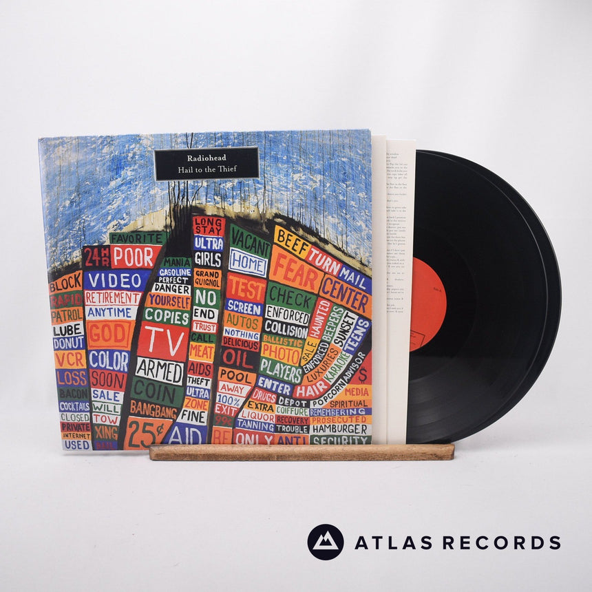 Radiohead Hail To The Thief 2 x LP Vinyl Record - Front Cover & Record