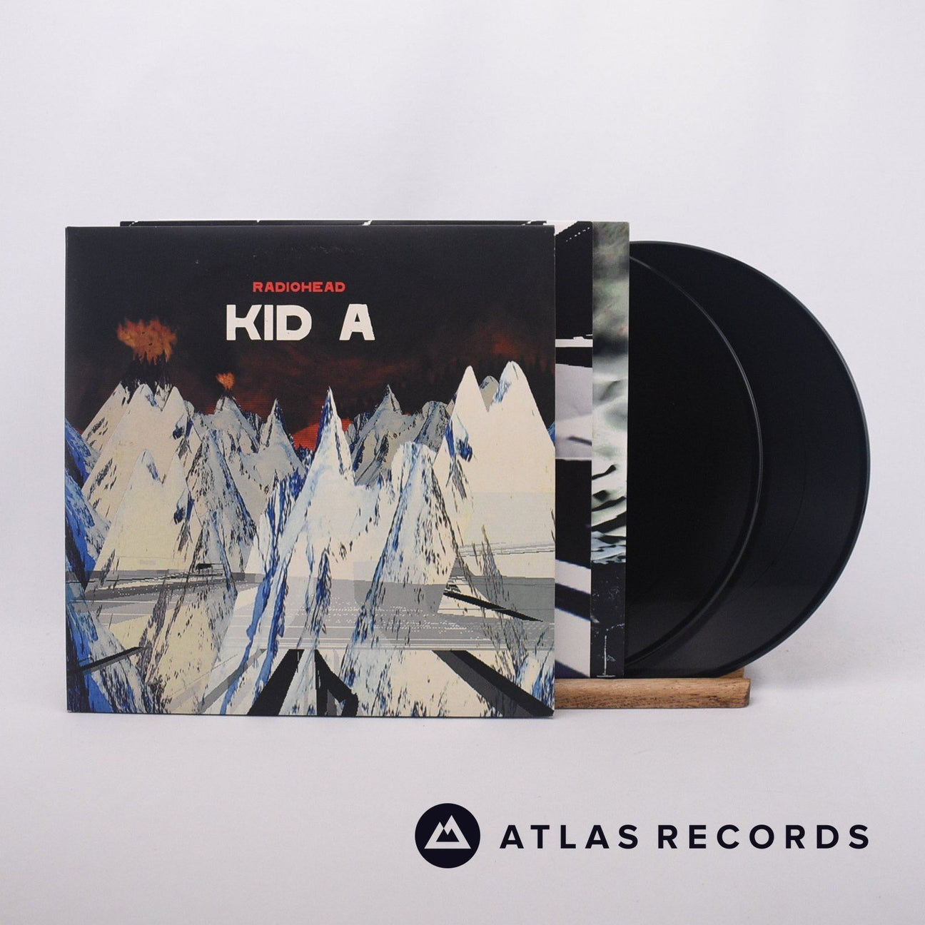 Radiohead Kid A 2 x 10" Vinyl Record - Front Cover & Record