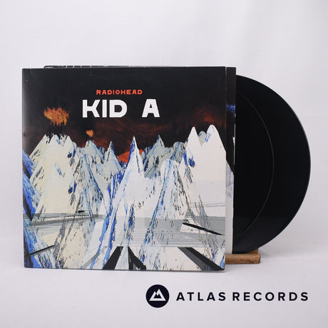 Radiohead Kid A 2 x LP Vinyl Record - Front Cover & Record