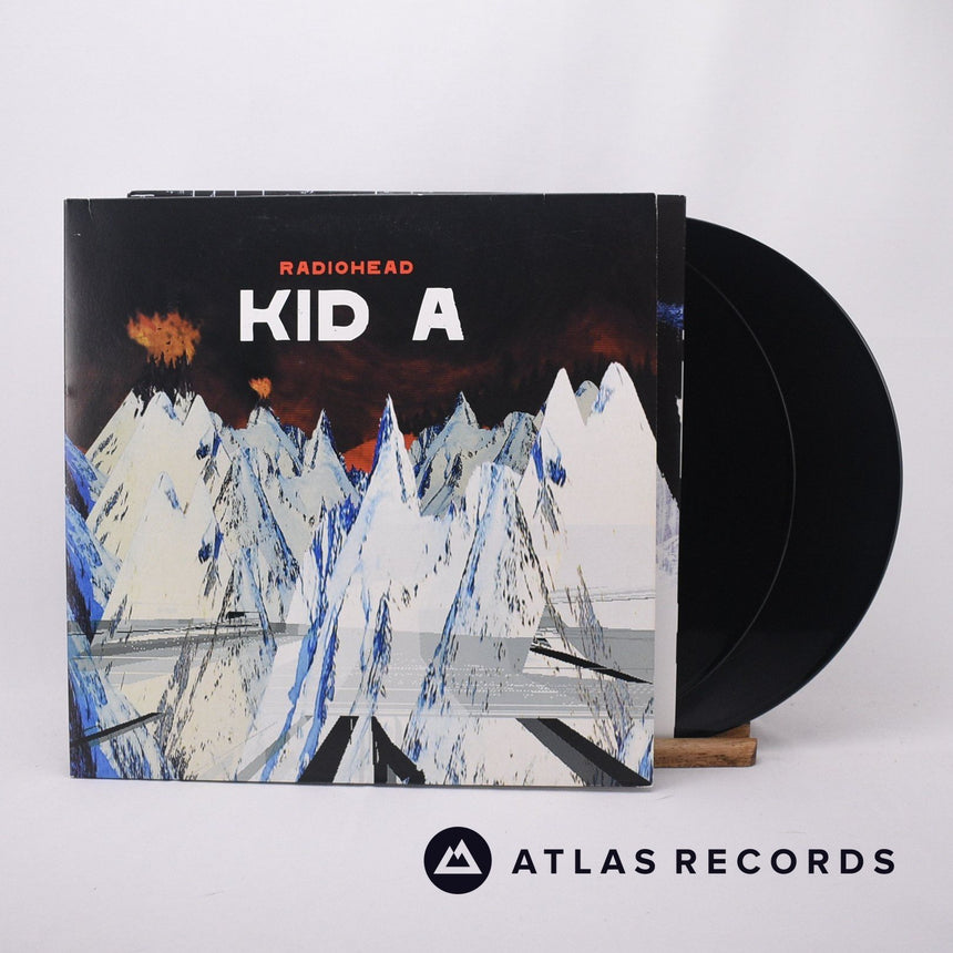 Radiohead Kid A 2 x LP Vinyl Record - Front Cover & Record