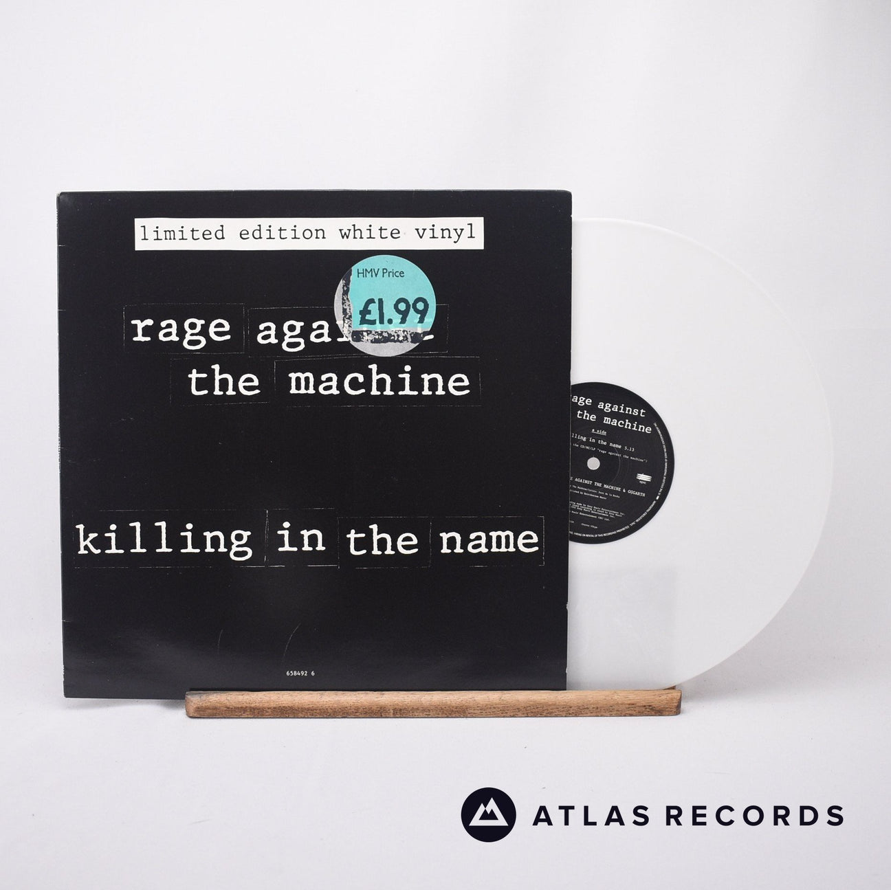 Rage Against The Machine Killing In The Name 12" Vinyl Record - Front Cover & Record