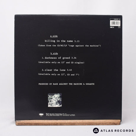 Rage Against The Machine - Killing In The Name - 12" Vinyl Record - VG+/EX