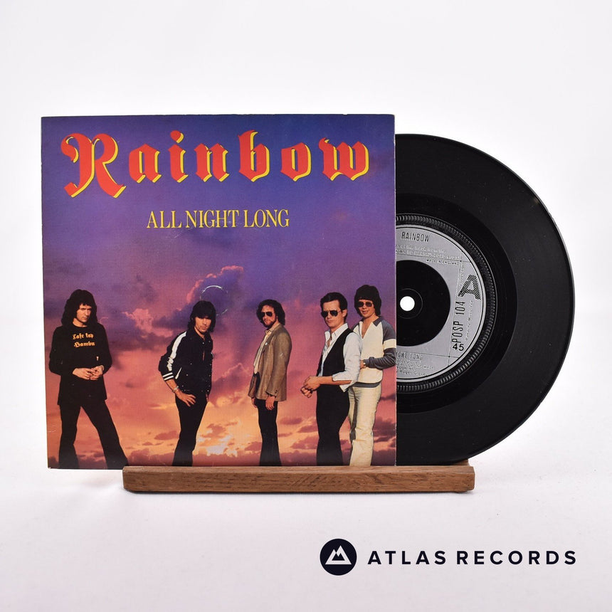 Rainbow All Night Long 7" Vinyl Record - Front Cover & Record