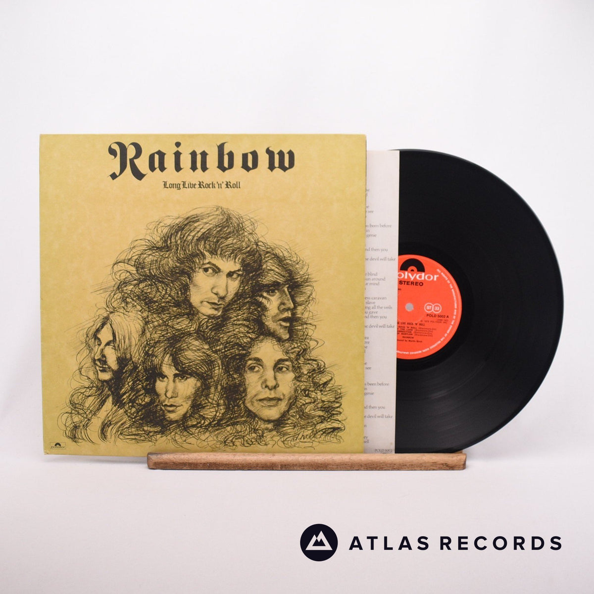 Rainbow Long Live Rock 'N' Roll LP Vinyl Record - Front Cover & Record