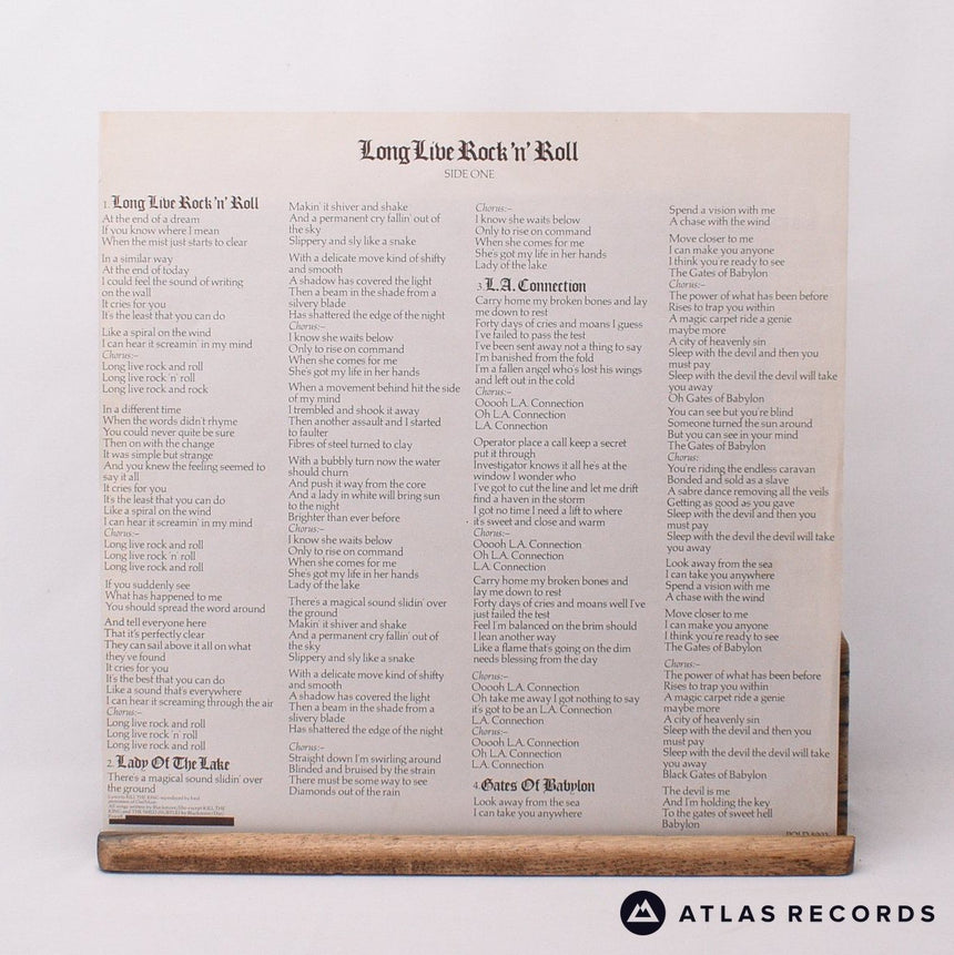 Rainbow - Long Live Rock 'N' Roll - A//2 B//2 LP Vinyl Record - EX/VG+