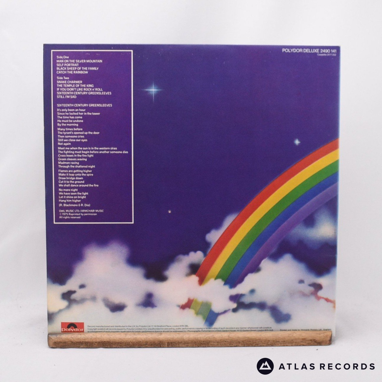 Rainbow Ritchie Blackmore's Rainbow LP Vinyl Record NM/EX – Atlas