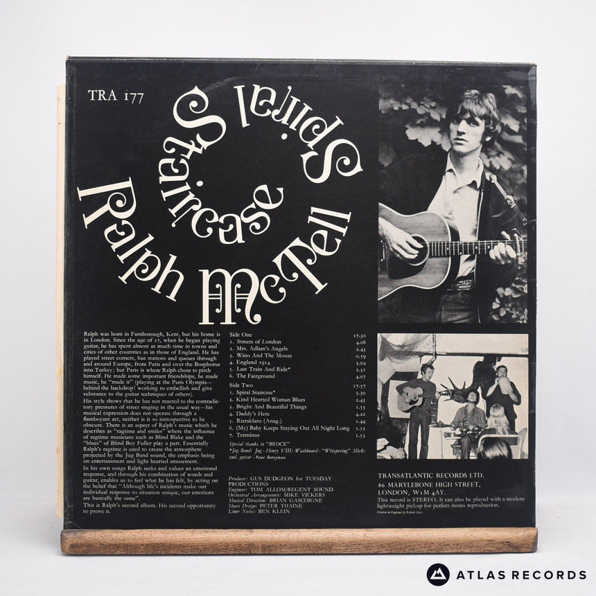 Ralph McTell - Spiral Staircase - Reissue LP Vinyl Record - VG+/VG+