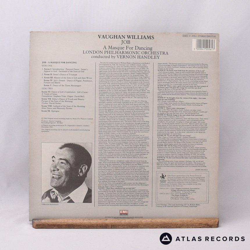Ralph Vaughan Williams - Job ~ A Masque For Dancing - LP Vinyl Record - EX/EX