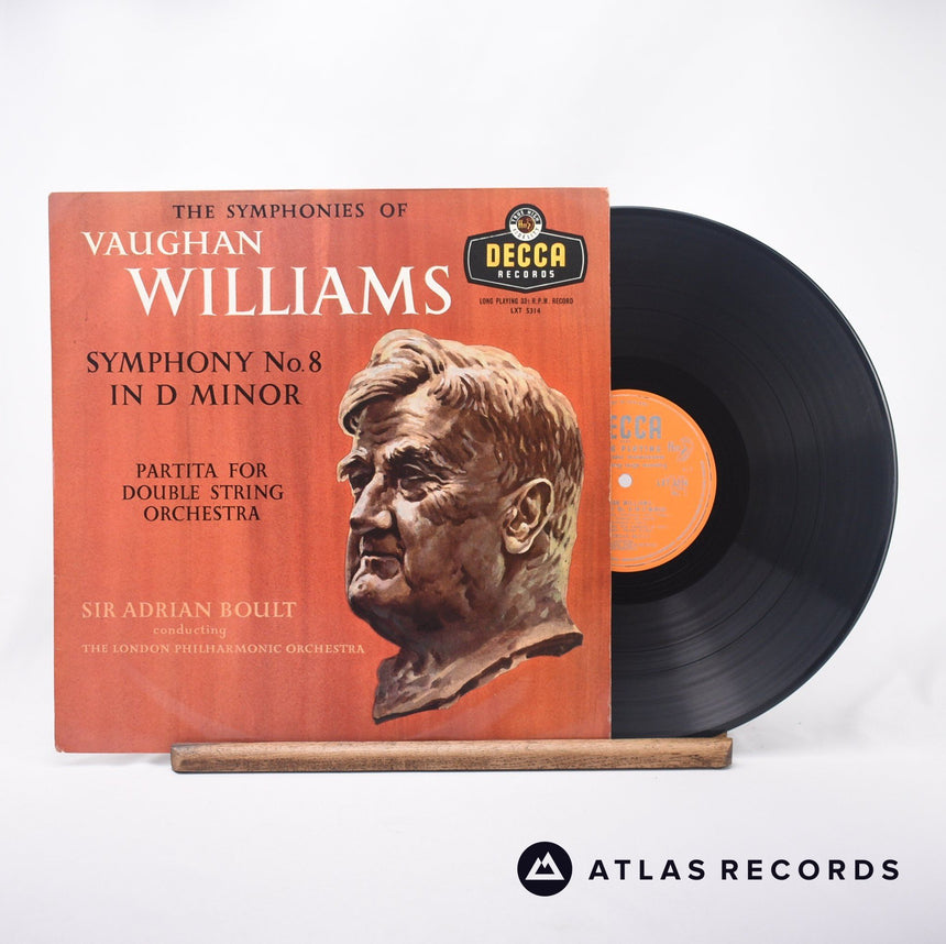 Ralph Vaughan Williams Symphony No. 8 In D Minor LP Vinyl Record - Front Cover & Record