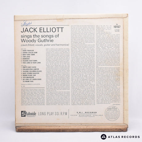 Ramblin' Jack Elliott - Jack Elliott Sings The Songs Of Woody Guthrie - LP Vinyl