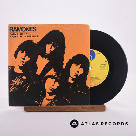 Ramones Baby I Love You 7" Vinyl Record - Front Cover & Record