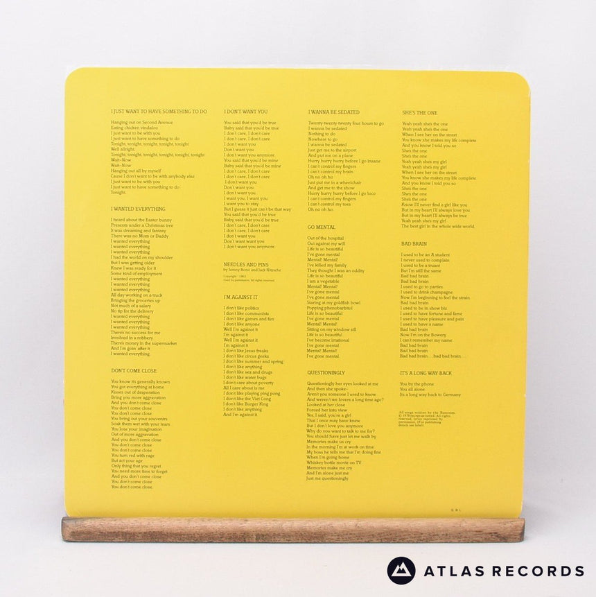 Ramones - Road To Ruin - A1 B1 LP Vinyl Record - EX/EX