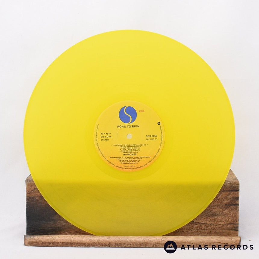 Ramones - Road To Ruin - Yellow Translucent A1 B1 LP Vinyl Record - VG+/EX