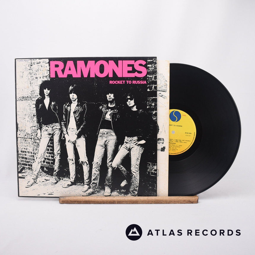 Ramones Rocket To Russia LP Vinyl Record - Front Cover & Record