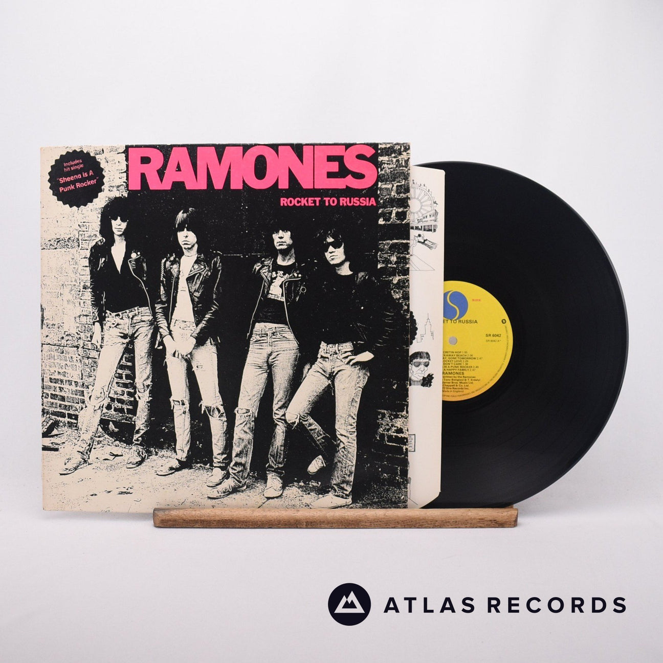Ramones Rocket To Russia LP Vinyl Record - Front Cover & Record