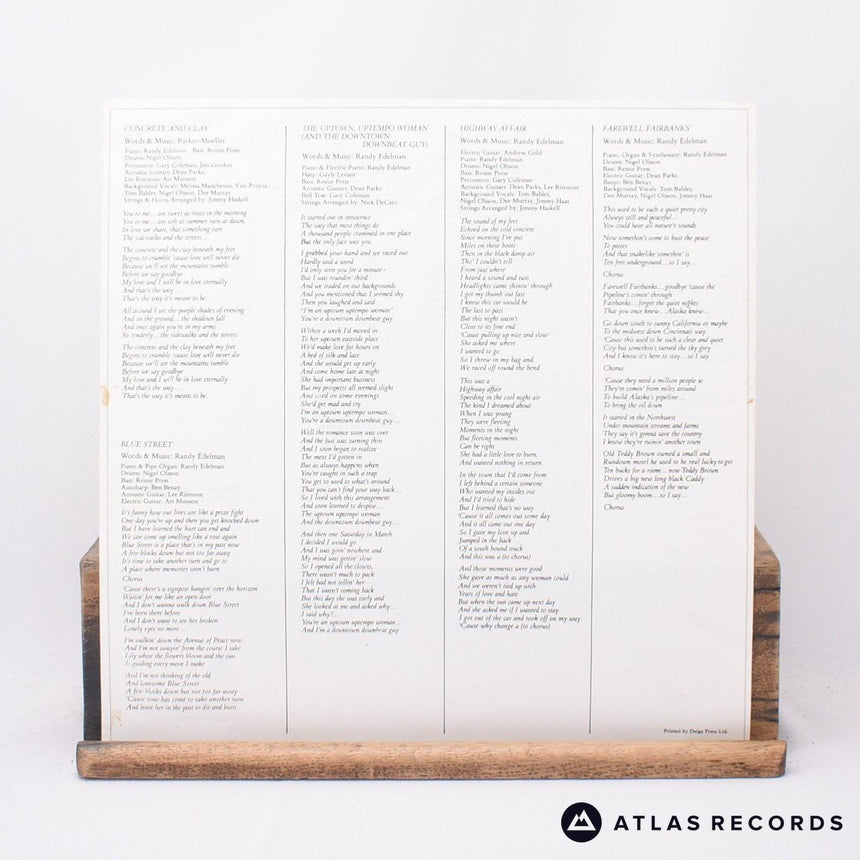 Randy Edelman - Farewell Fairbanks - LP Vinyl Record - EX/EX