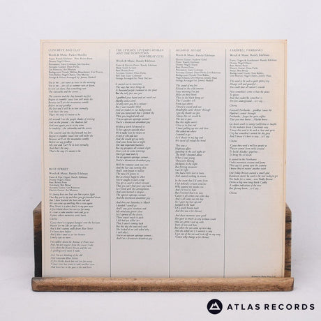 Randy Edelman - Farewell Fairbanks - Lyric Sheet LP Vinyl Record - VG+/EX