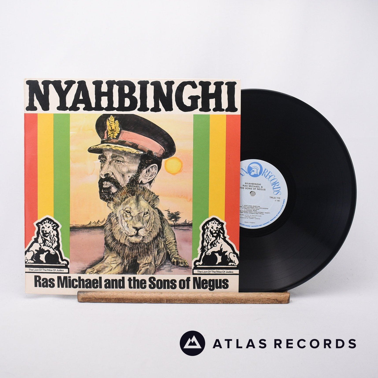 Ras Michael & The Sons Of Negus Nyahbinghi LP Vinyl Record - Front Cover & Record