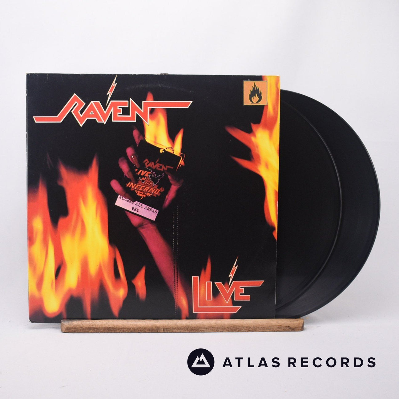 Raven Live At The Inferno 2 x LP Vinyl Record - Front Cover & Record
