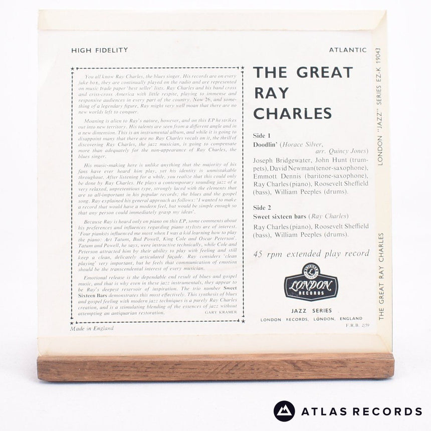 Ray Charles - The Great Ray Charles - 7" Vinyl Record - EX/VG+