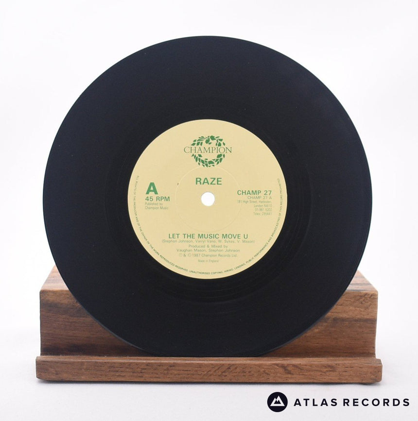 Raze - Let The Music Move U - 7" Vinyl Record - VG+/EX