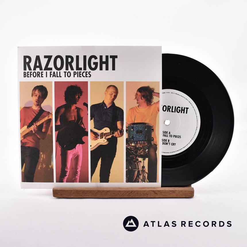 Razorlight Before I Fall To Pieces 7" Vinyl Record - Front Cover & Record