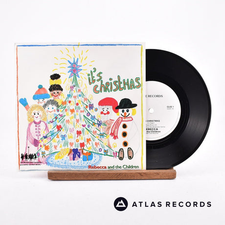 Rebecca And The Children It's Christmas 7" Vinyl Record - Front Cover & Record
