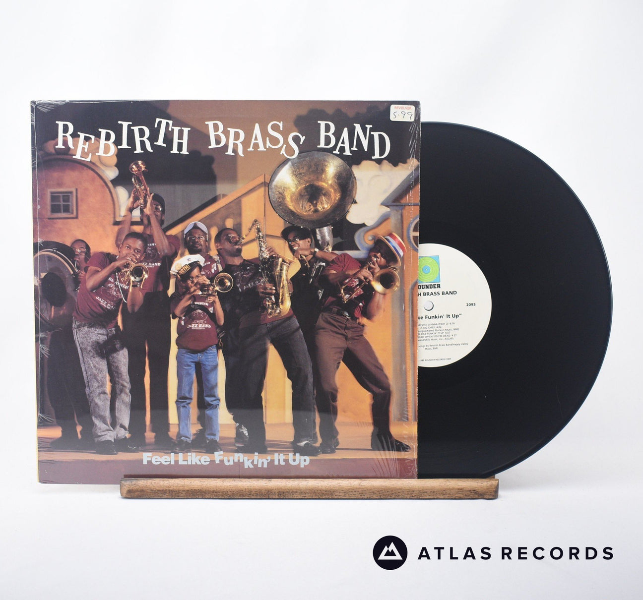 Rebirth Brass Band Feel Like Funkin' It Up LP Vinyl Record - Front Cover & Record