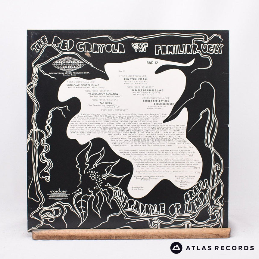 Red Krayola - The Parable Of Arable Land - Porky Reissue LP Vinyl Record - EX/EX