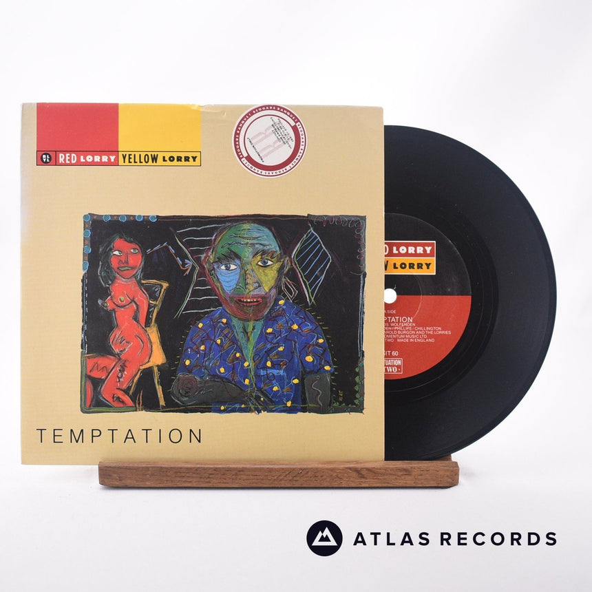 Red Lorry Yellow Lorry Temptation 7" Vinyl Record - Front Cover & Record