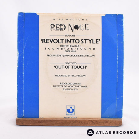 Red Noise - Revolt Into Style - Blue 7" Vinyl Record - VG+/EX