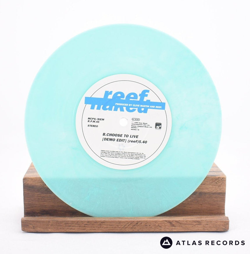 Reef - Naked - Turquoise Limited Edition Numbered 7" Vinyl Record - VG+/NM