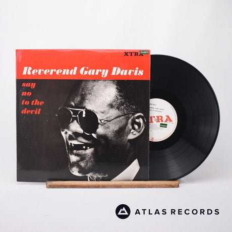 Rev. Gary Davis Say No To The Devil LP Vinyl Record - Front Cover & Record