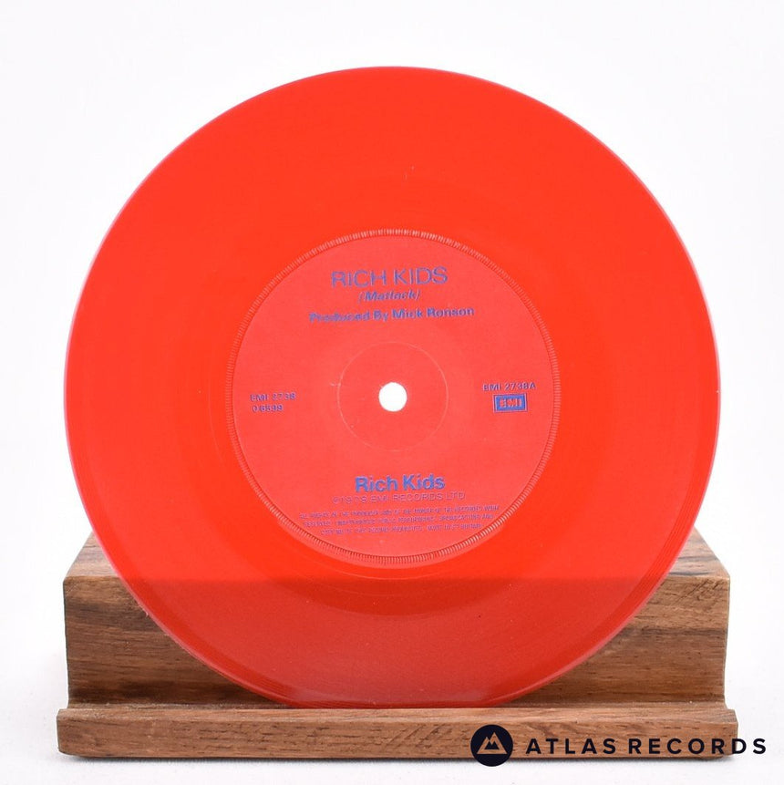 Rich Kids - Rich Kids - Red 7" Vinyl Record - VG+/EX