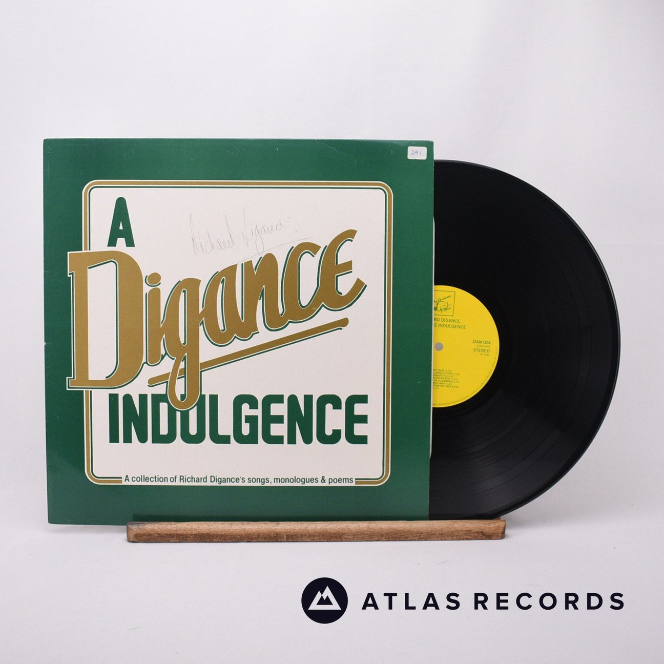 Richard Digance A Digance Indulgence LP Vinyl Record - Front Cover & Record
