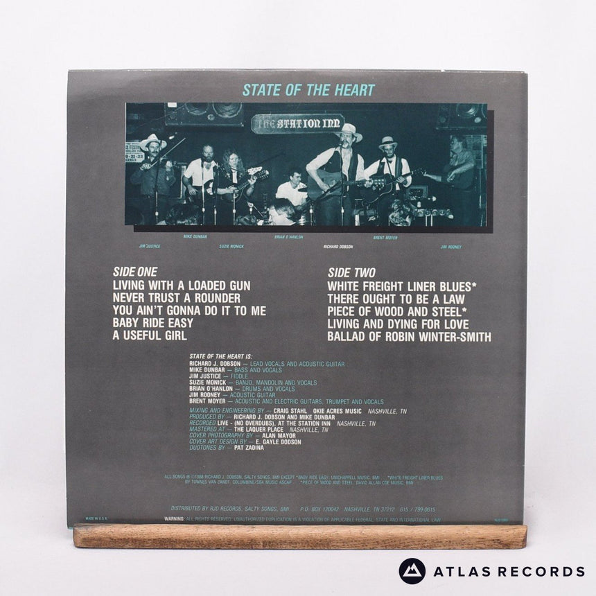 Richard Dobson & State Of The Heart - Live At The Station Inn 1988 Ma - LP Vinyl