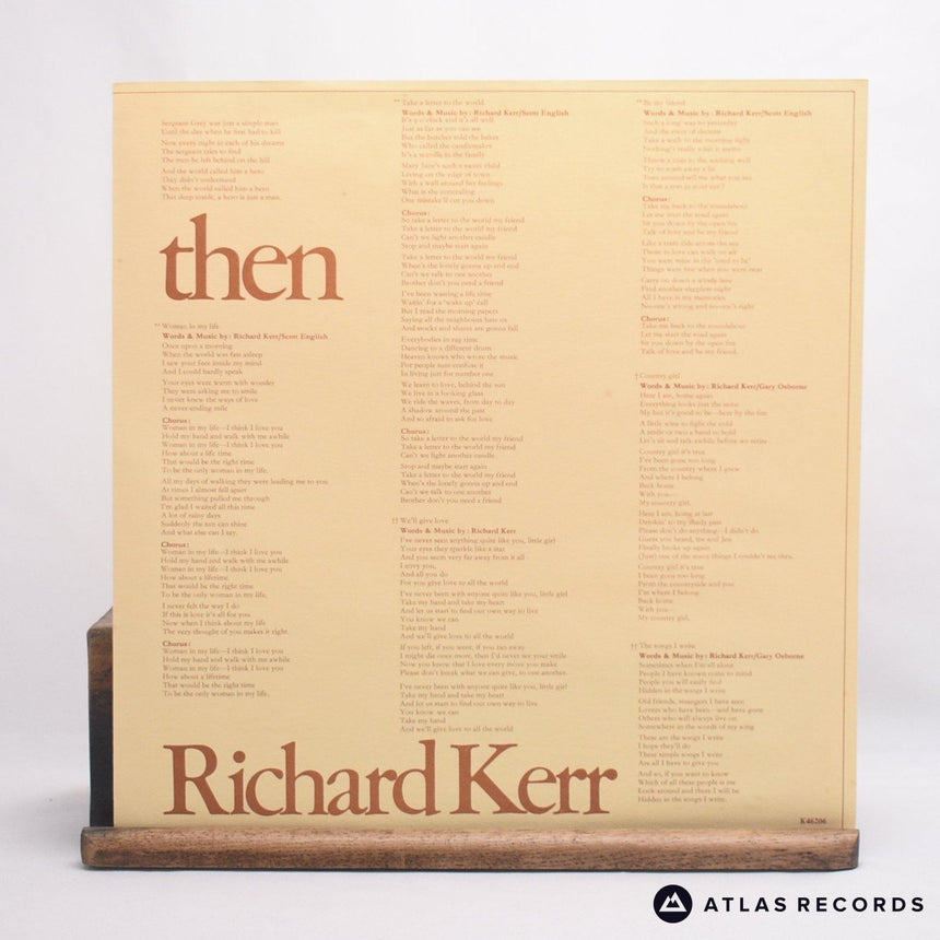 Richard Kerr - From Now Until Then - Insert LP Vinyl Record - EX/VG+