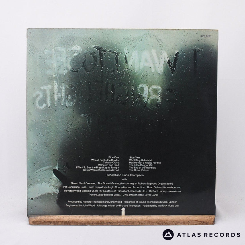 Richard & Linda Thompson - I Want To See The Bright Lights Tonight - LP Vinyl