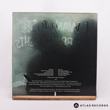 Richard & Linda Thompson - I Want To See The Bright Lights Tonight - LP Vinyl