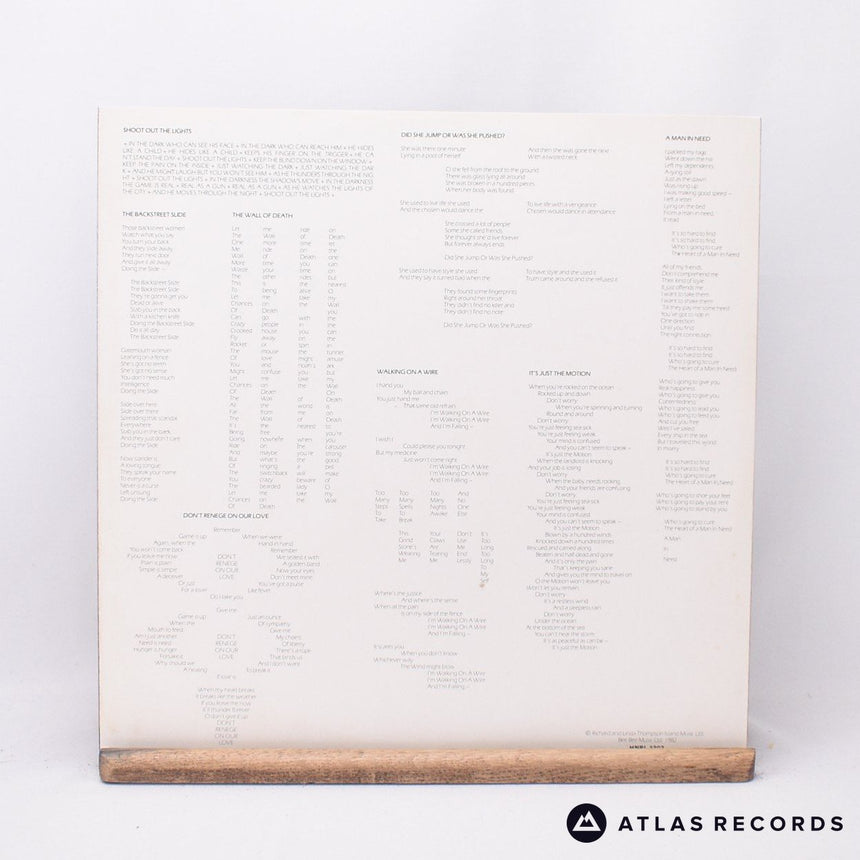 Richard & Linda Thompson - Shoot Out The Lights - Insert LP Vinyl Record - EX/EX