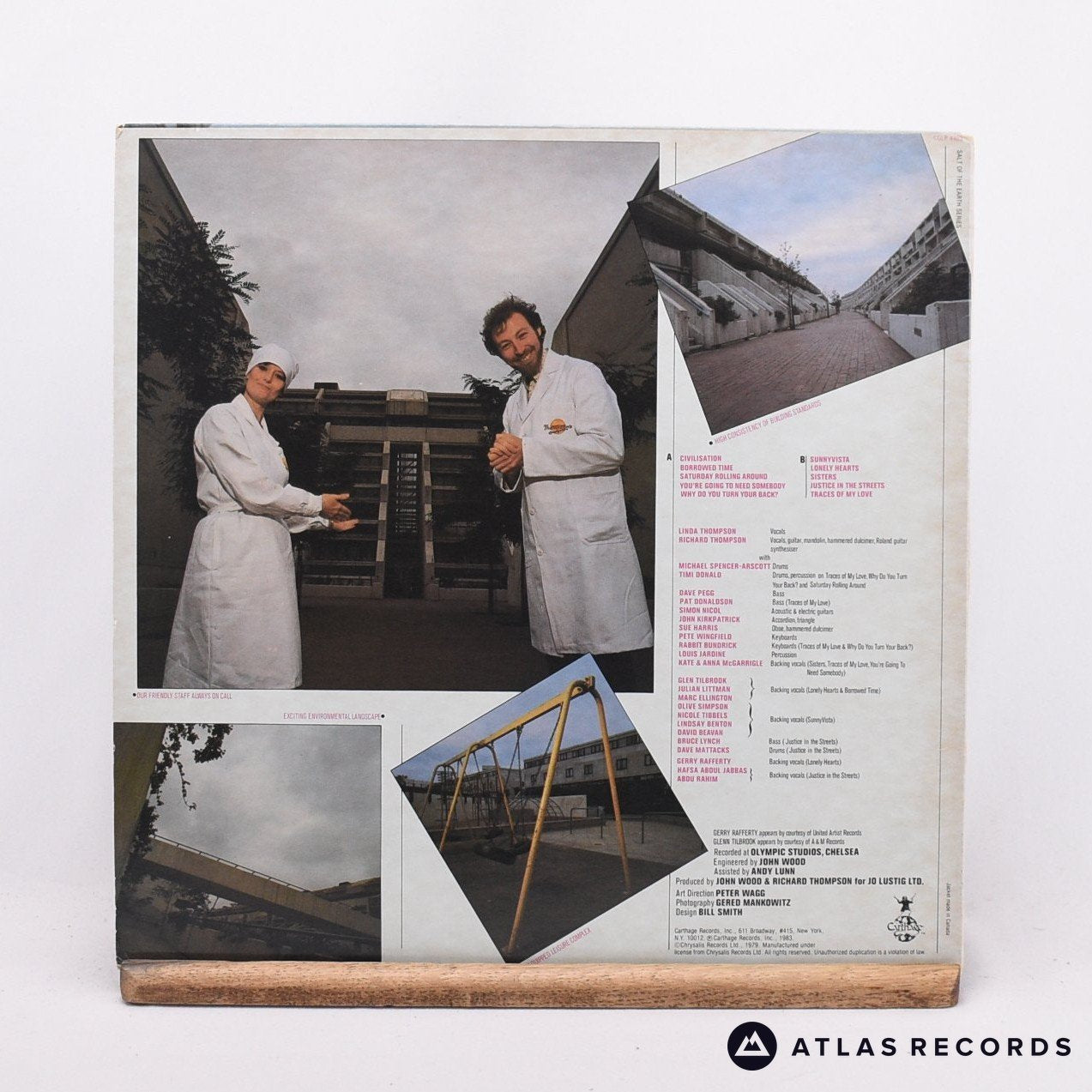 Richard & Linda Thompson Sunnyvista LP Vinyl Record EX/VG+ – Atlas