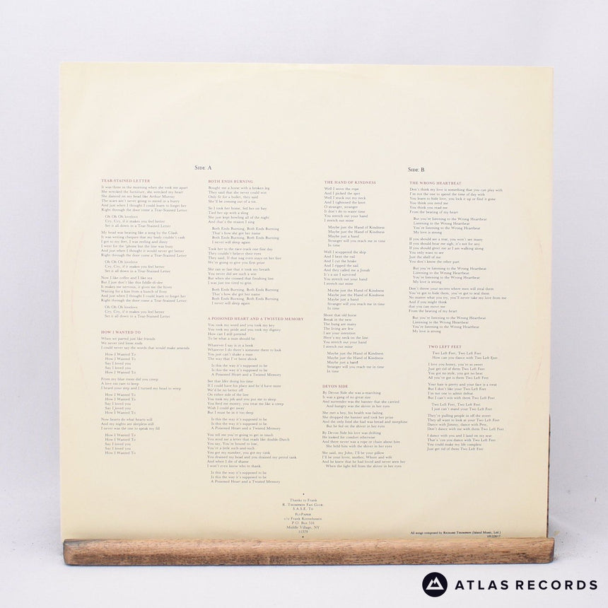 Richard Thompson - Hand Of Kindness - LP Vinyl Record - VG+/EX