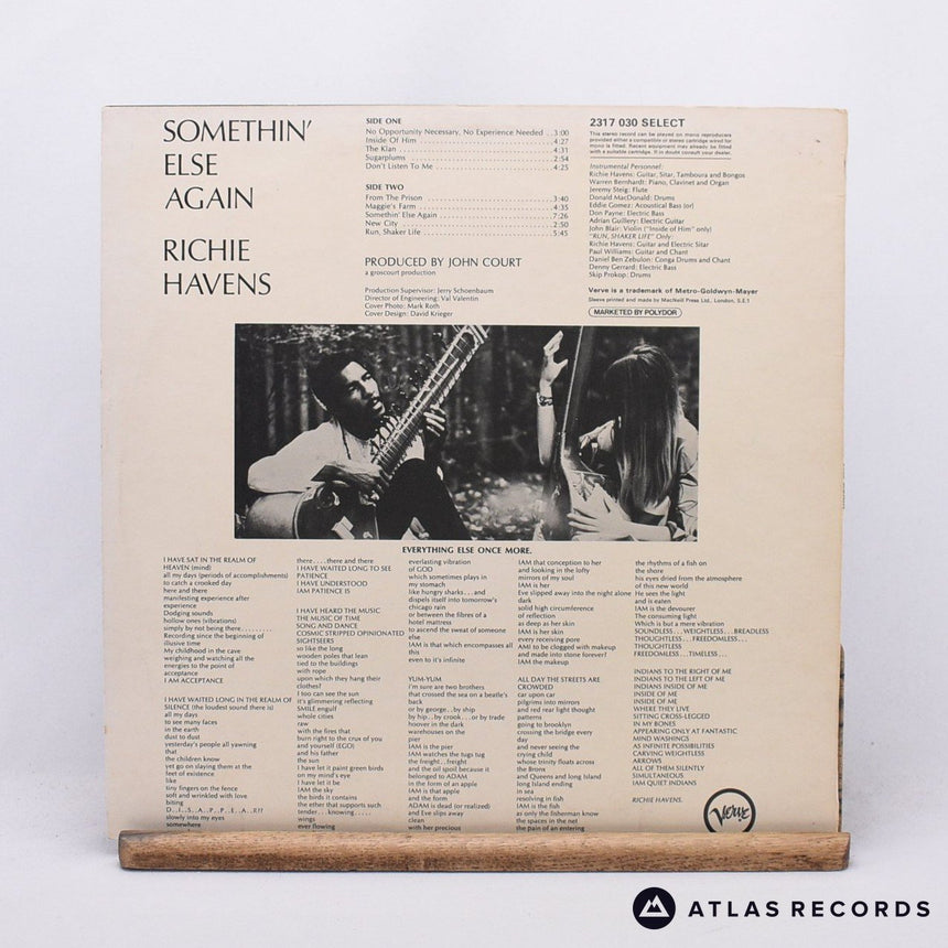 Richie Havens - Somethin' Else Again - LP Vinyl Record - VG+/EX